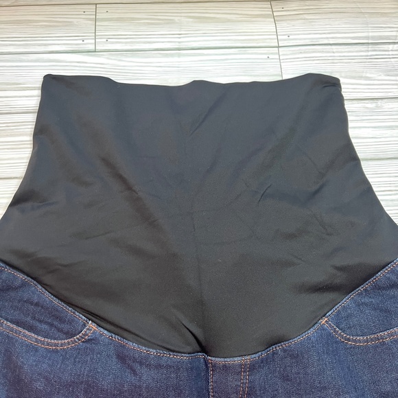 LOFT‎ Maternity Jeans Skinny Dark Wash Stretch Full Panel Size 4M Stretch - Picture 6 of 7